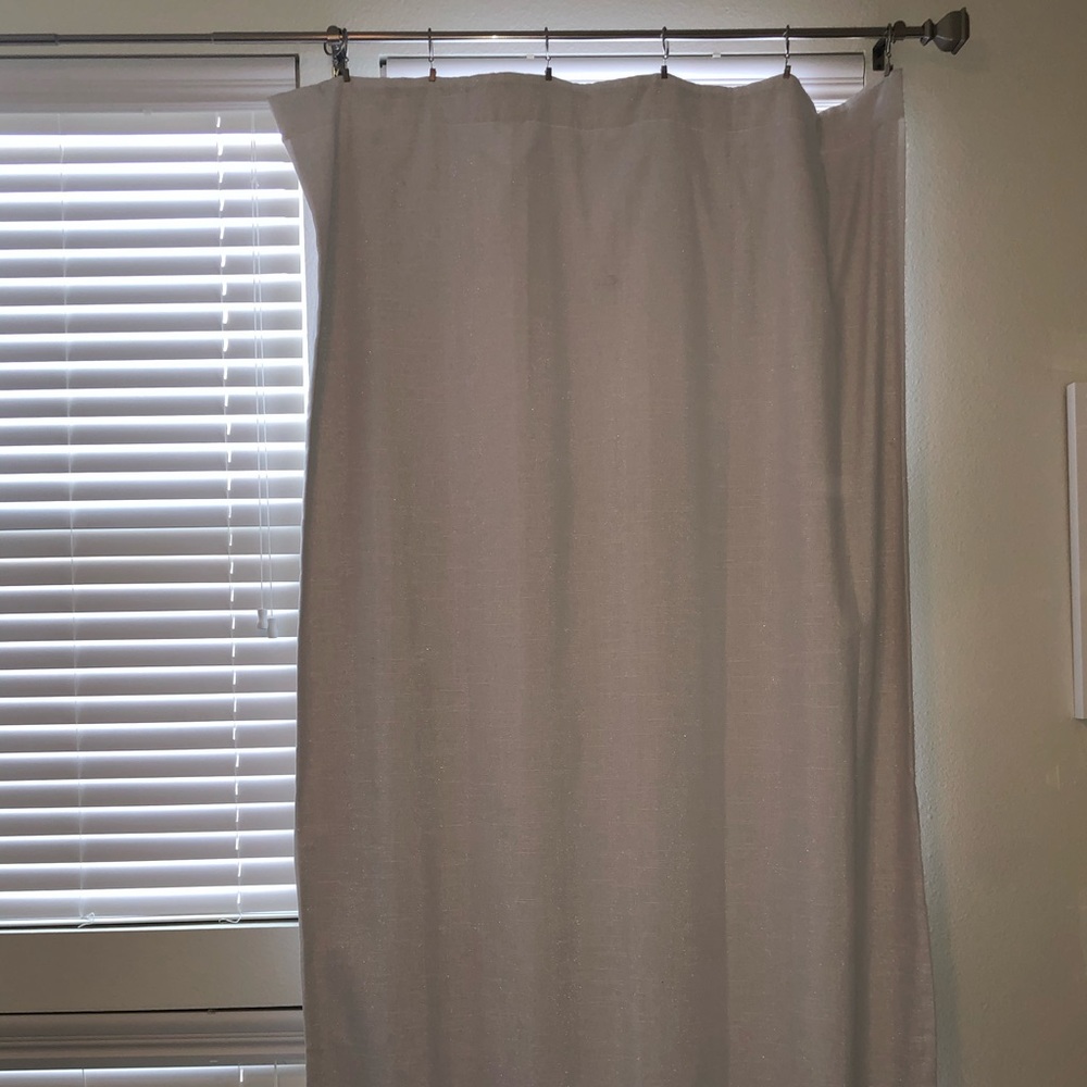2 blackout pottery barn kids neutral curtains